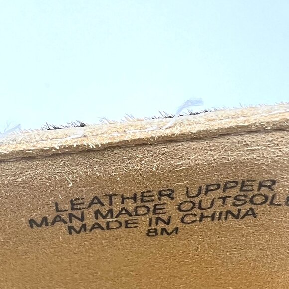 Talbots Womens Size 8 Tiger Stripe Black Tan Leather Loafers Flats Shoes - Picture 14 of 14